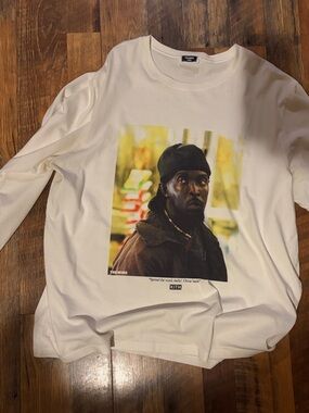 Kith White Photographic Omar From HBO The Wire Michael K Williams Tee Sz L